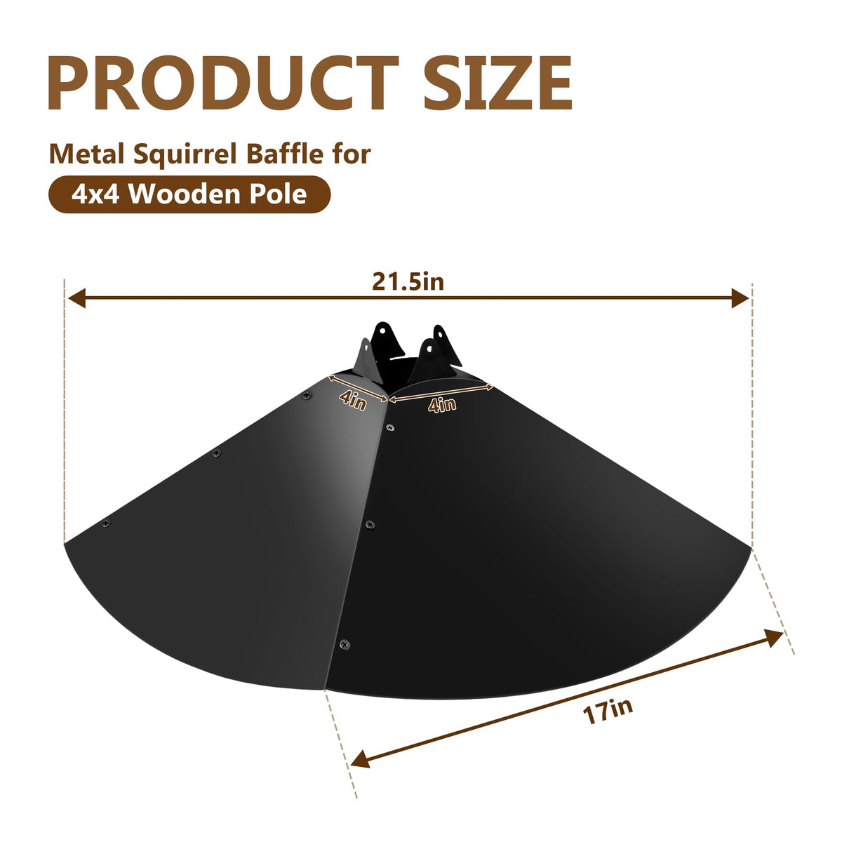 Lezcufer outdoor-squirrel-guard-wood-post-install secures feeders in outdoor spaces with easy setup