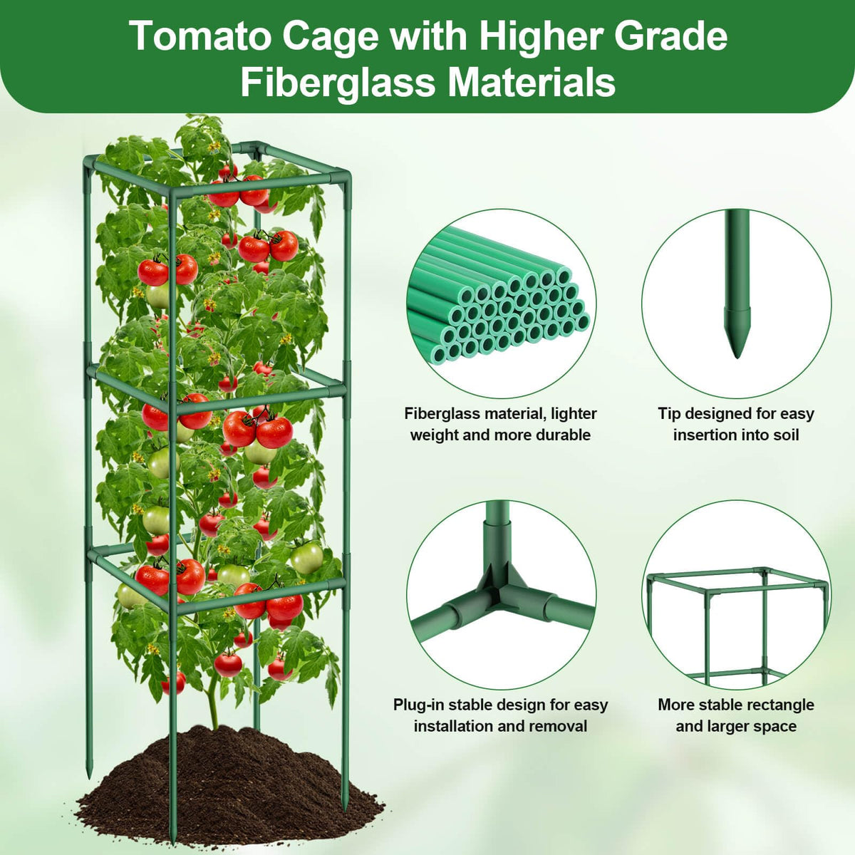 Lezmarket plant clips and twists secure vines for steady growth.