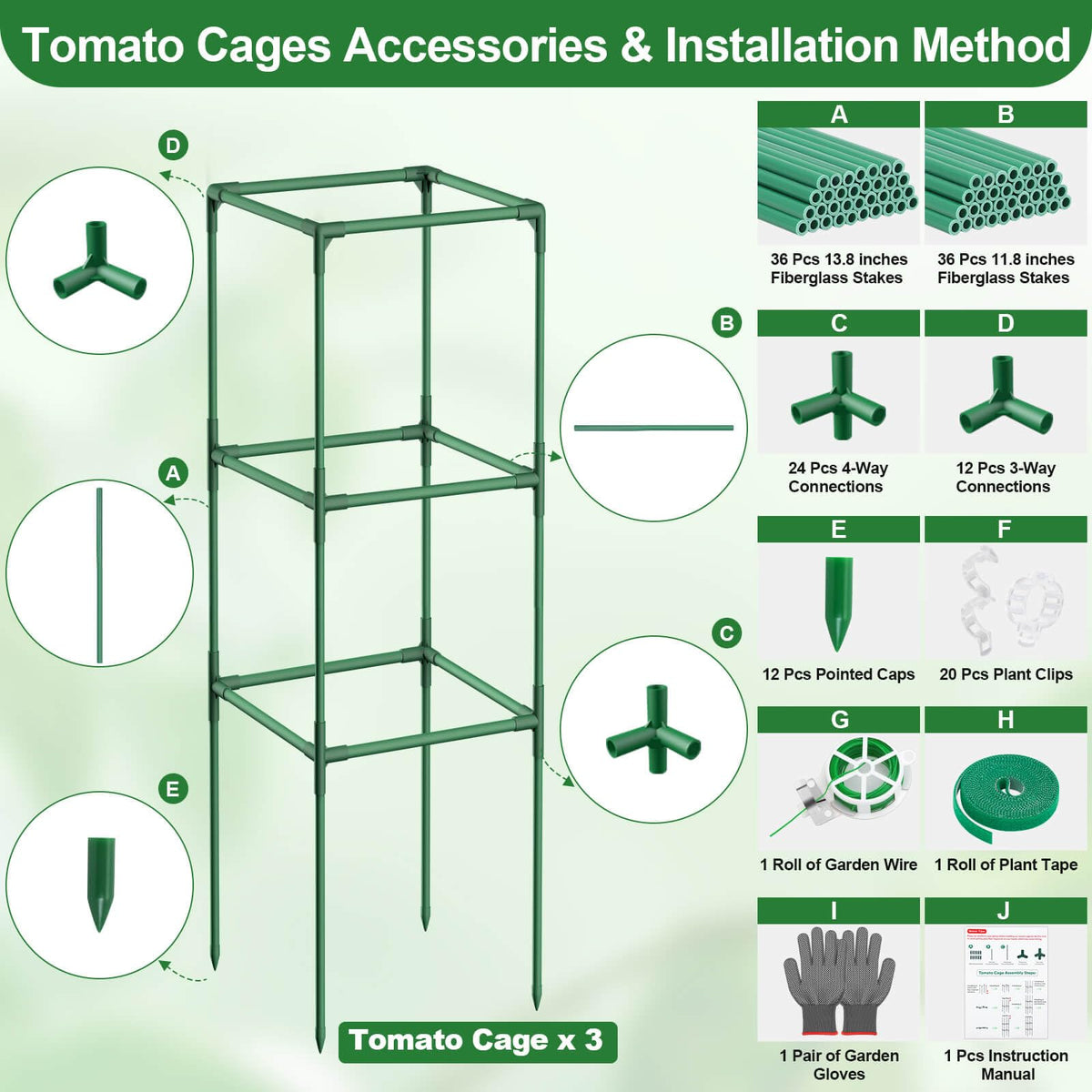 Lezmarket tomato trellis assembly demonstrates quick, tool-free setup for climbers.