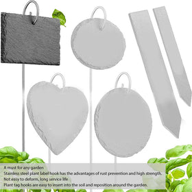 LFMUDNE plant identification hooks help track flower and tree varieties.