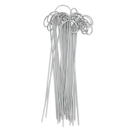 LFMUDNE stainless steel plant label hooks for durable outdoor use.