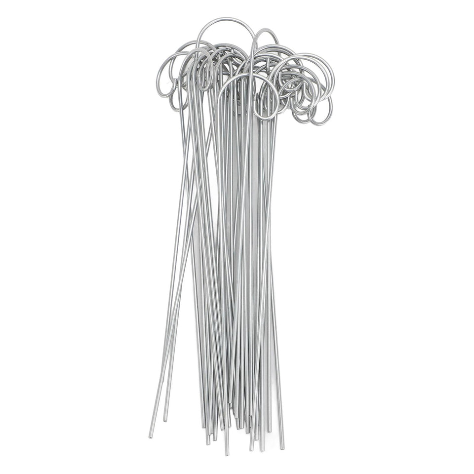 LFMUDNE stainless steel plant label hooks for durable outdoor use.