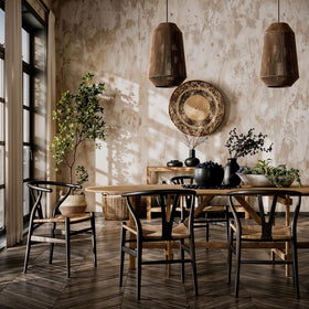 Lfory rustic-modern olive-tree pot elevates spaces in hotels and offices.