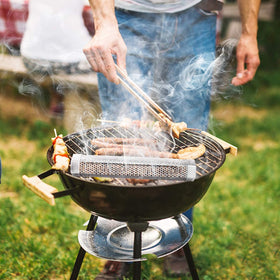 LFSEMINI compatible with various wood pellets to tailor flavors.