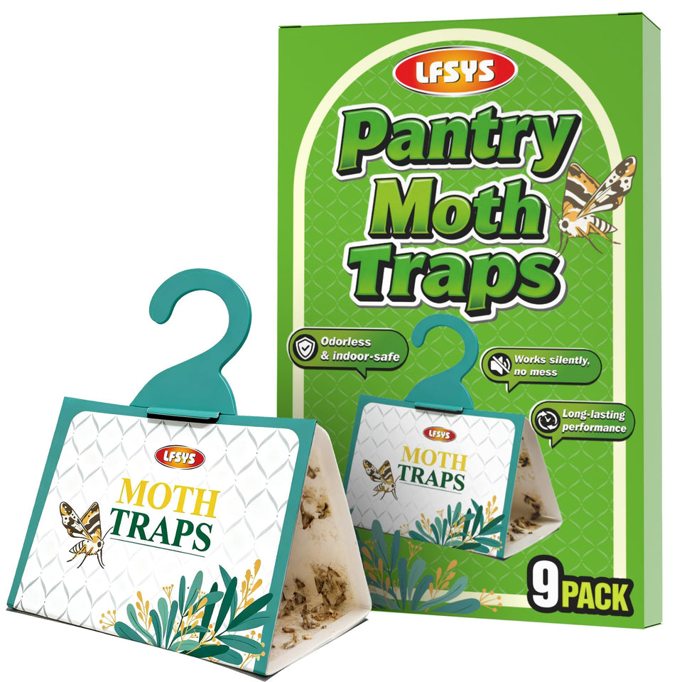 LFSYS nine-pack sticky trap shows the durable adhesive surface for reliable insect capture.