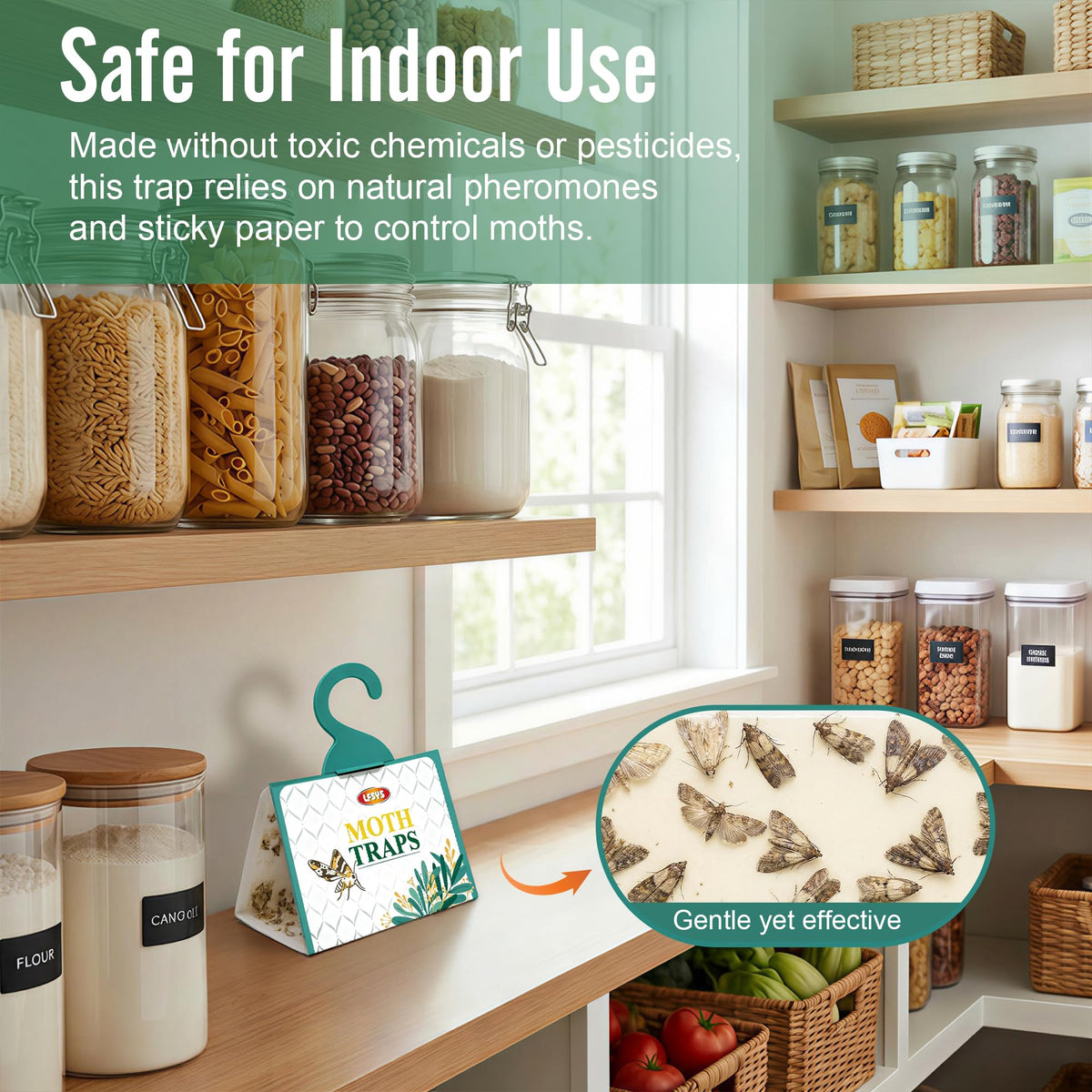 LFSYS triangle foldable trap ready for hanging in versatile indoor or outdoor spaces.