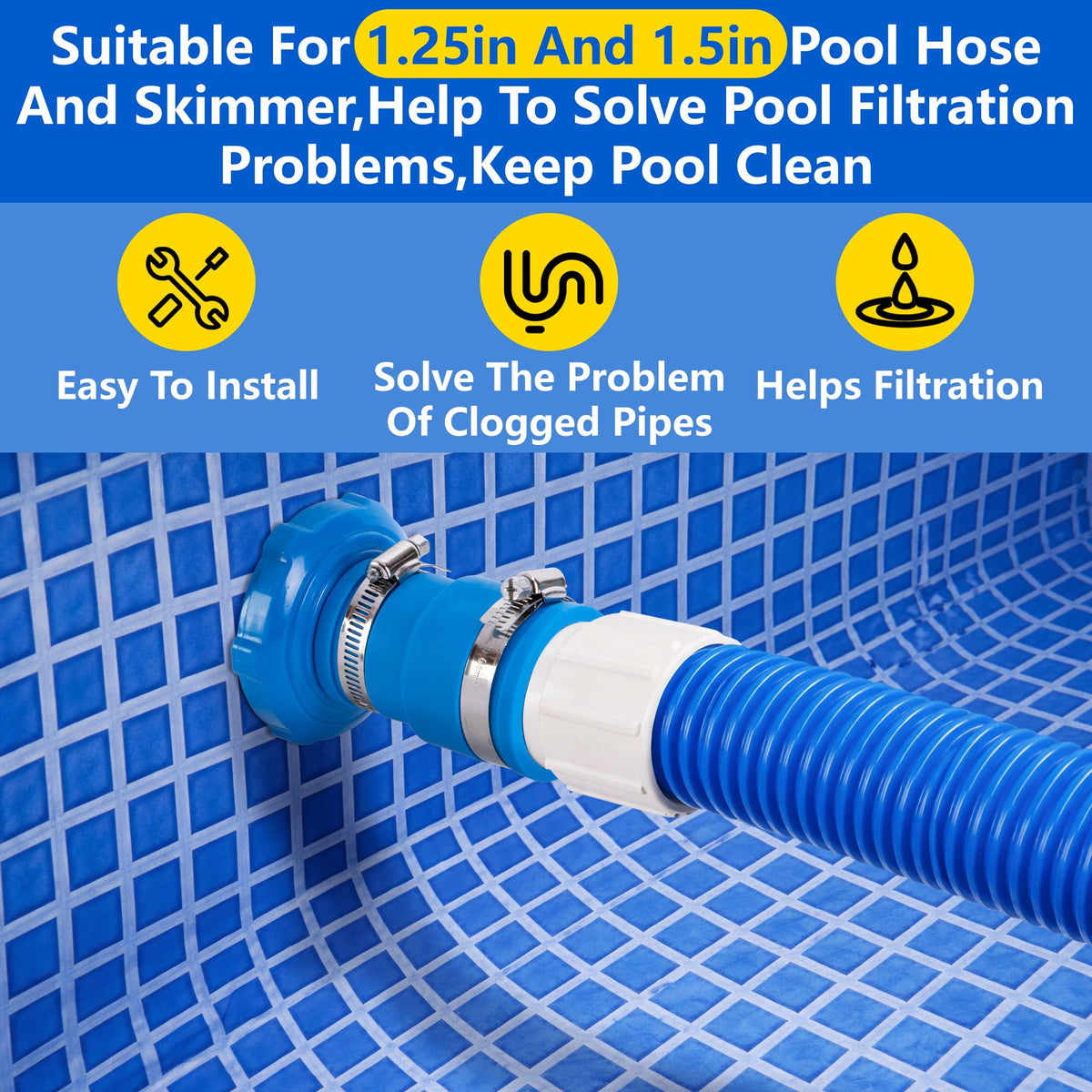 Demonstration of LFUTARI compatibility with 1.25 and 1.5 inch hoses