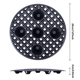 LFUTARI 7-8 inch plant saucer showcasing drainage-friendly design for matched pots.