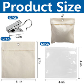 LFUTARI beige canvas bags pack ready for versatile drapery support