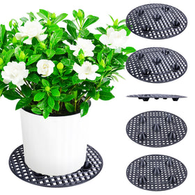 LFUTARI plant level pot elevator top view improves stability for indoor plants.