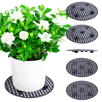 LFUTARI plant level pot elevator top view improves stability for indoor plants.