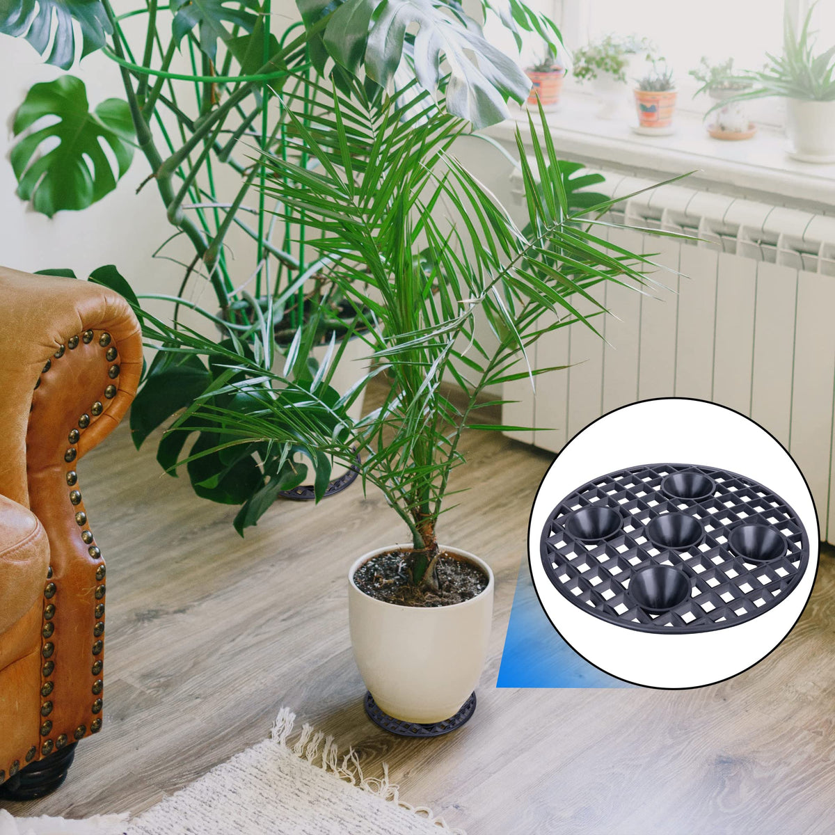 LFUTARI stylish black plant stand design complements modern home decor.