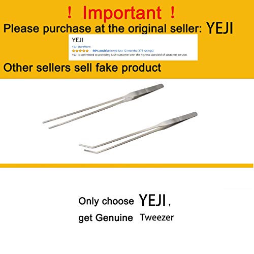 LGEGE straight tweezers 27 cm with long reach for tight spaces