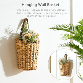 LGENHOOM handwoven basket with iron frame for durable, reliable storage
