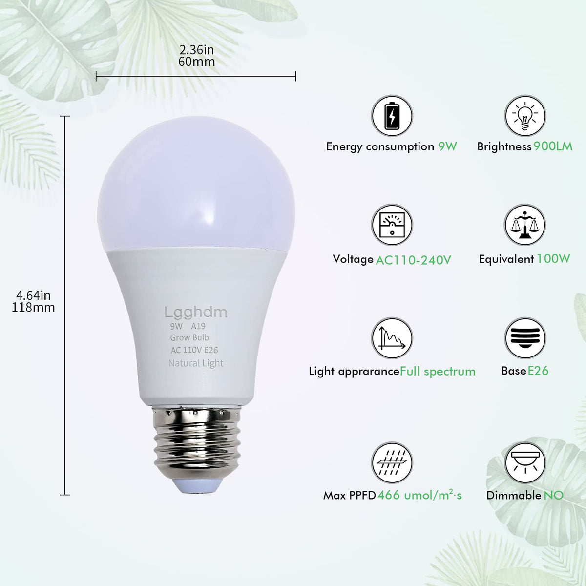 Lgghdm opal-cover LED bulb reduces glare while delivering even light