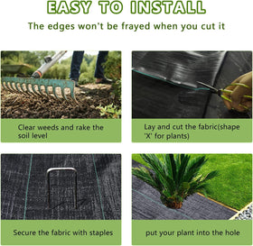LGJIAOJIAO permeable fabric supports soil moisture and roots.