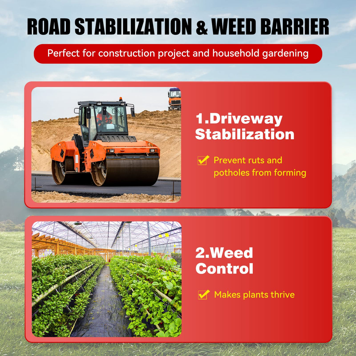 LGJIAOJIAO geotextile fabric for soil stabilization promotes drainage and reduces erosion.