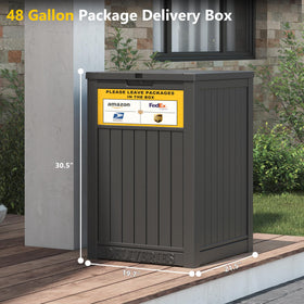 LHBGO lockable lid on the package box for secure storage