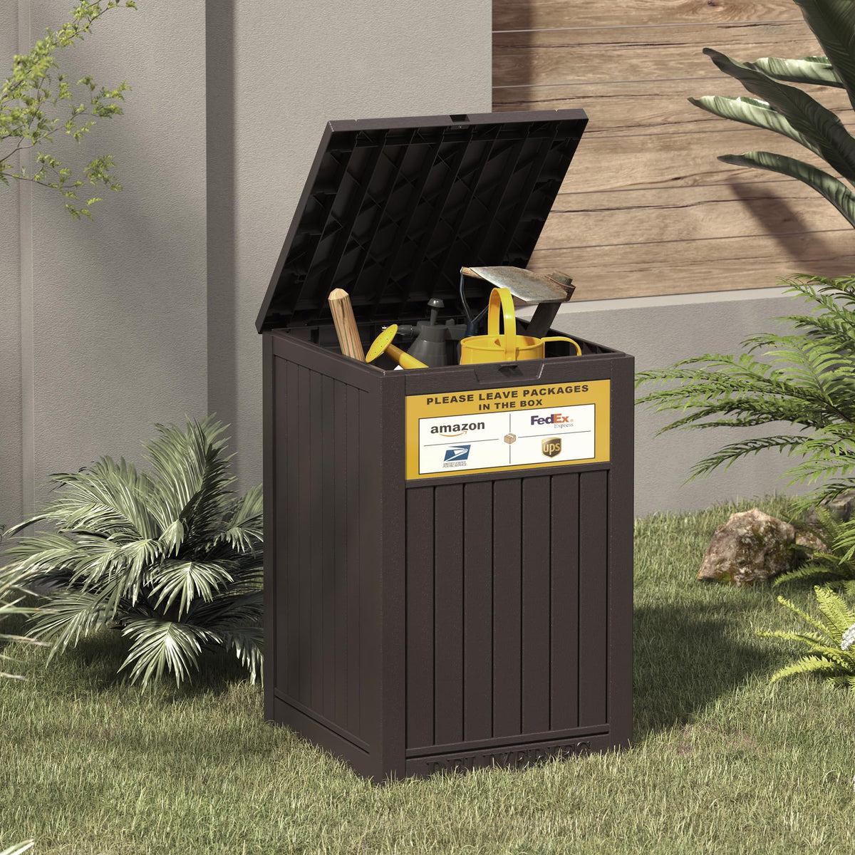 LHBGO package delivery box waterproof seal protects contents across weather