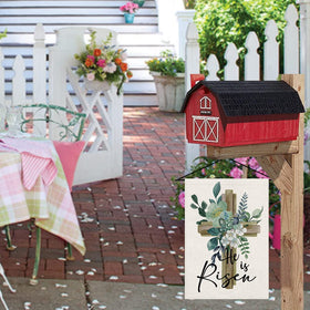 LHSION Easter yard flag 12.5x18 inches with vivid colors for porch or garden