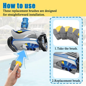 LhyBtm R0714400 four-pack replacement brushes offers cost-effective maintenance.