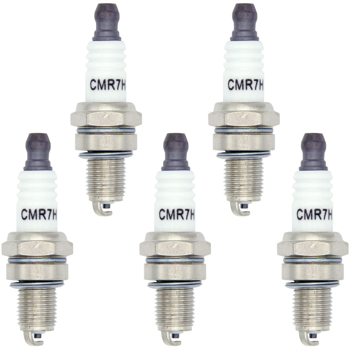 LhyBtm CMR7H spark plug pack five pieces ready for quick small-engine replacements.