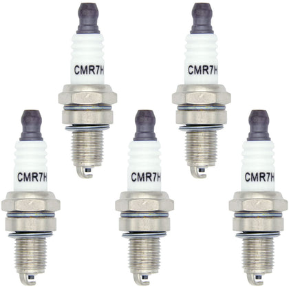LhyBtm CMR7H spark plug pack five pieces ready for quick small-engine replacements.