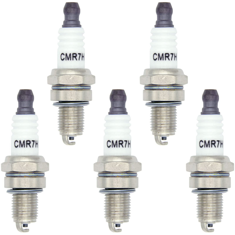 LhyBtm CMR7H spark plug pack five pieces ready for quick small-engine replacements.