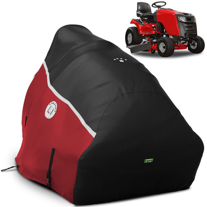 LI LIBZAKI 420D riding mower cover showing waterproof protection for outdoor storage