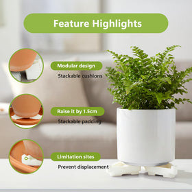 Li & Zhao outdoor planter elevation kit protects decks from water.
