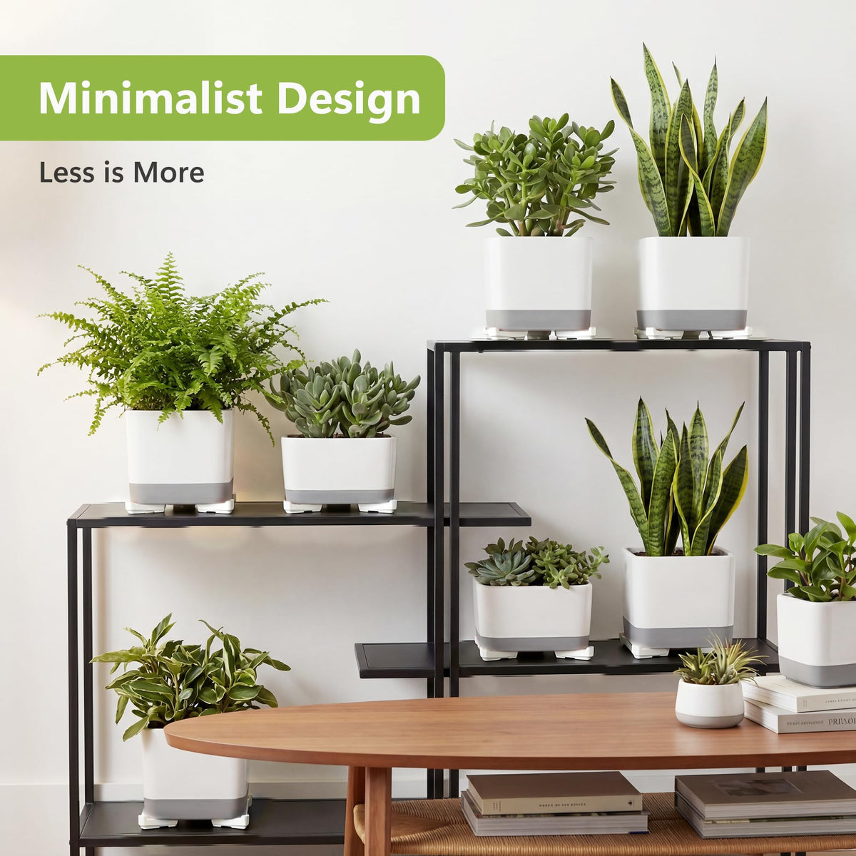 Li & Zhao plant stand risers elevate indoor and outdoor pots.