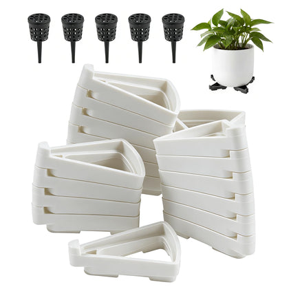 Li & Zhao pot feet lift planters for elevation and surface protection.