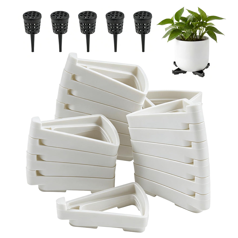 Li & Zhao pot feet lift planters for elevation and surface protection.