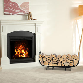 LIANTRAL curved rack handles enable smooth relocation near the hearth