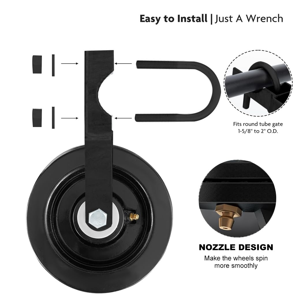 LIBEROLL heavy-duty 6-inch wheel handles rugged outdoor conditions