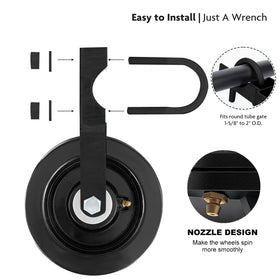 LIBEROLL heavy-duty 6-inch wheel handles rugged outdoor conditions