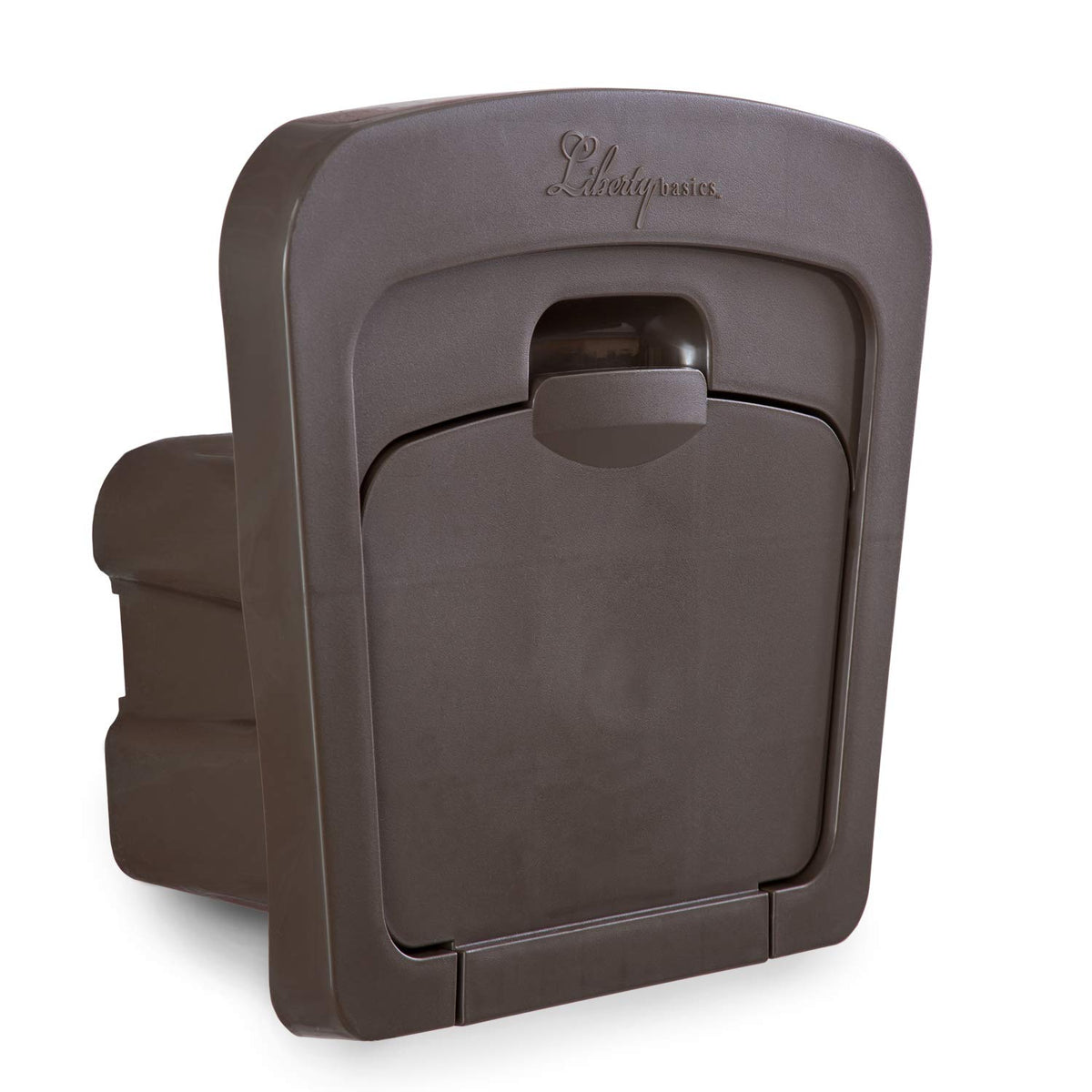 Liberty Basics 501 wall-mount hose hanger in bronze for space-saving organization.