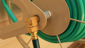 Liberty Garden 703-2 easy rewind action keeps hoses tidy