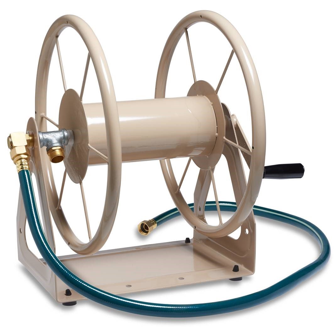 Liberty Garden 703-2 hose reel wall-mounted for organized outdoor watering