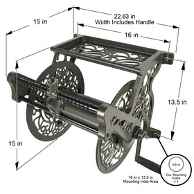 Liberty Garden 707 wall-mount-ready design saves outdoor space.