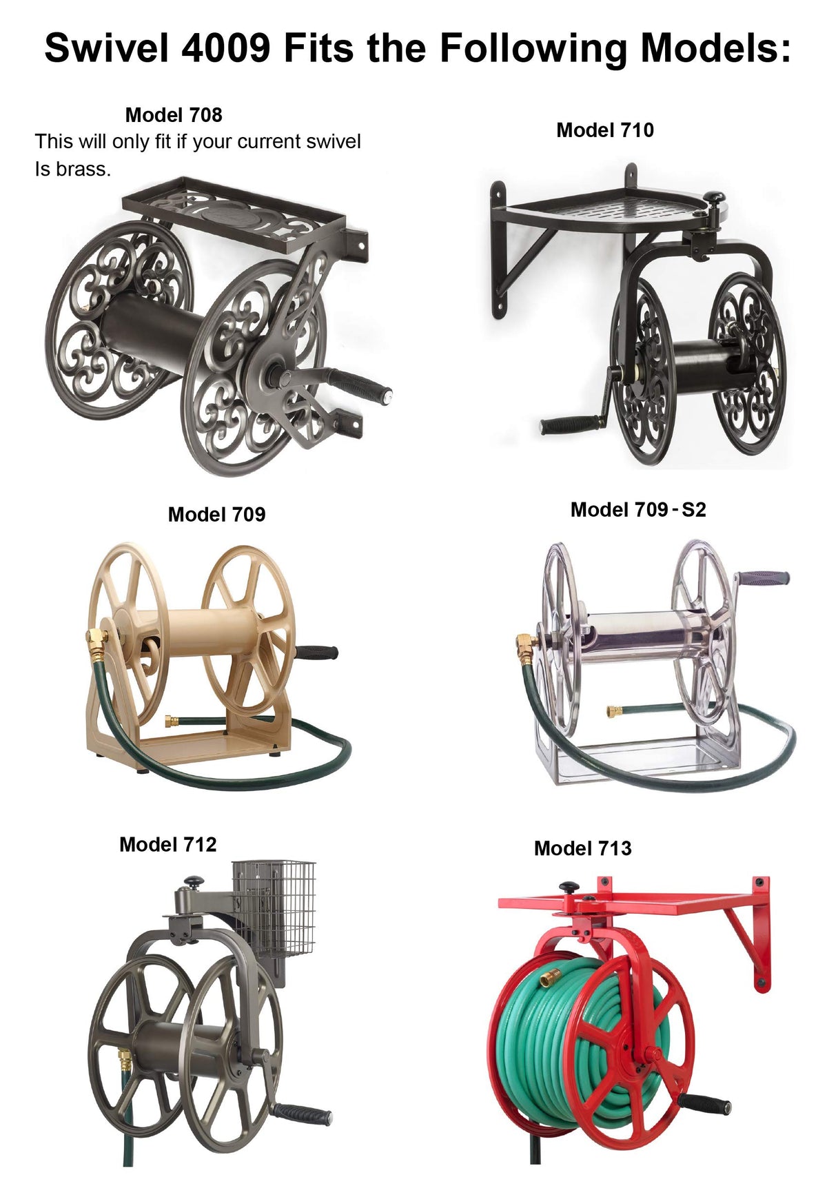 Liberty Garden brass swivel replacement 4009 close-up view for durability details.