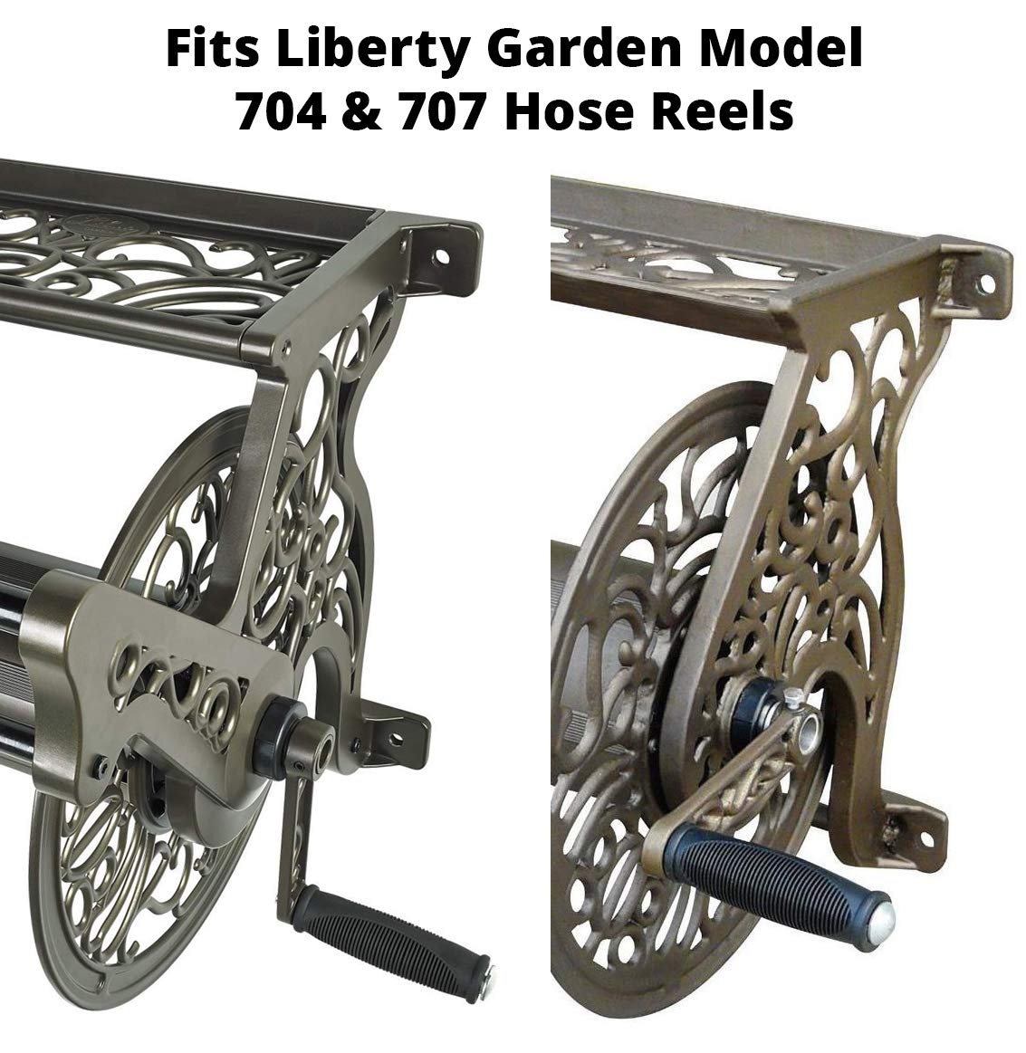Liberty Garden crank arm dimensions shown to ensure correct part sizing