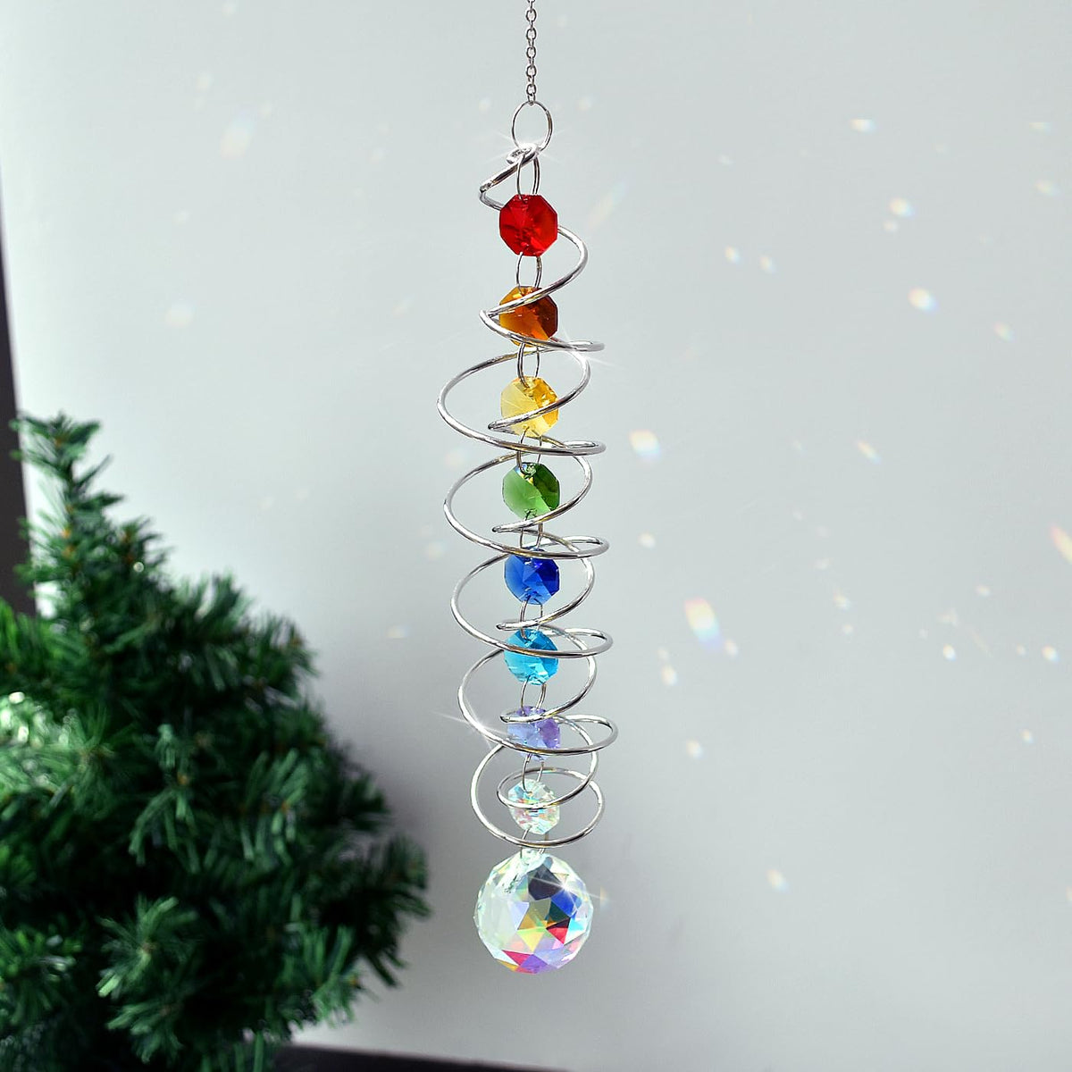 Libiline durable metal chain and hook for easy outdoor or indoor hanging