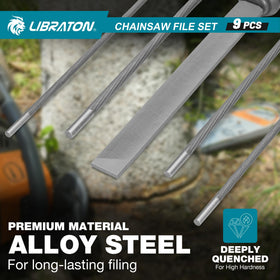 LIBRATON chainsaw file set 3/16 inch for smooth filing and longevity