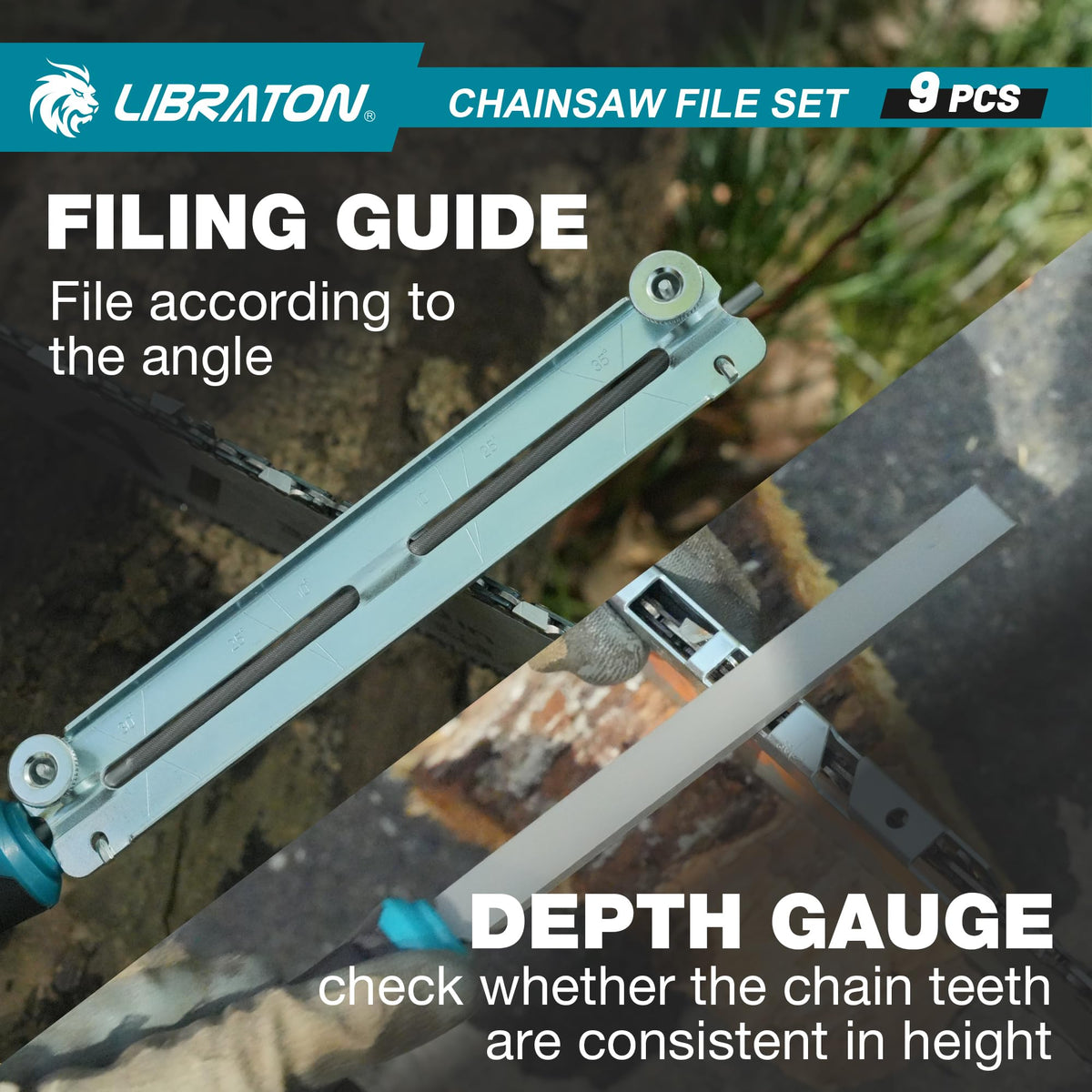 LIBRATON depth gauge tool to set correct cutter height for safe cuts