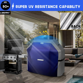 Universal six-size range fits 30-72 inches grills securely.