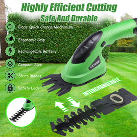 Lichamp 2-in-1 hedge trimmer ready to shape dense hedges with controlled cuts.