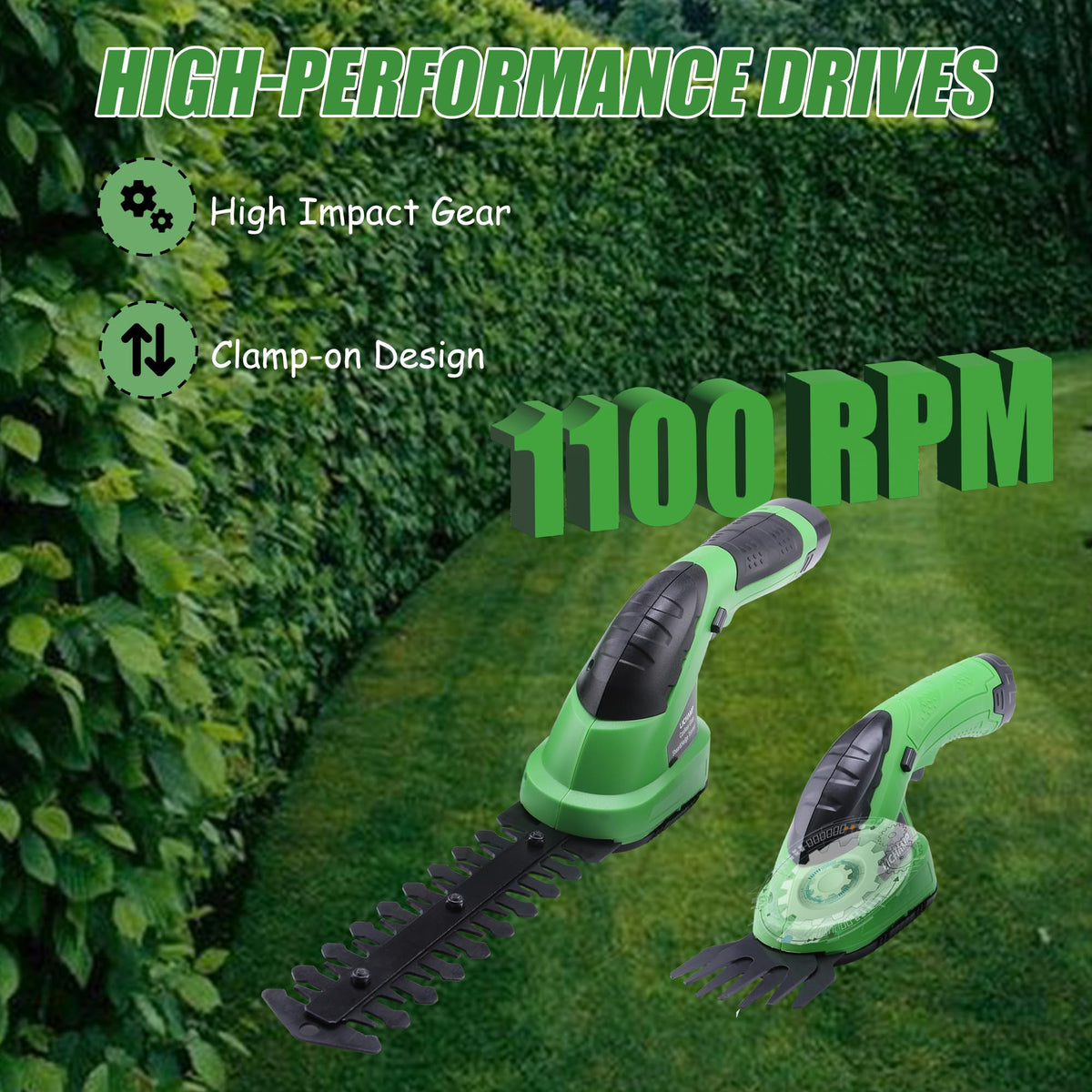 Lichamp 2-in-1 safety lock mechanism ensures safe operation.