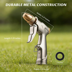 Lichamp brass nozzle and metal construction withstand outdoor use with durable performance.