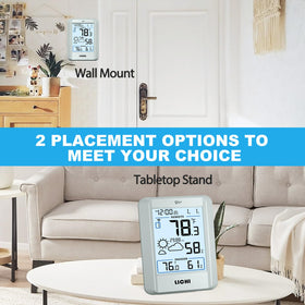 LICHI battery-operated sensor setup for flexible placement around home
